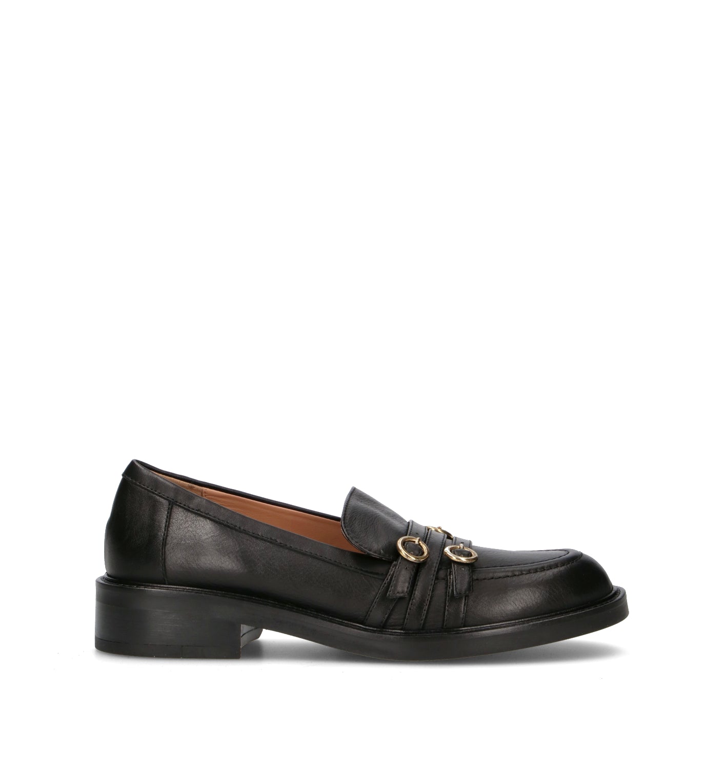 STATUS Mocassino donna marrone scuro in pelle
