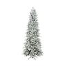 Albero di natale innevato, carson slim, 270CM, bianco, natale, alberi di natale