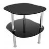 REA - table basse en verre CT-012 black/black