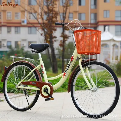 Women's Bicycle Women's 24 Inch Lightweight Commuting Bike Men's Ordinary Adult Student City Lady Commuter Bike Pedal Bike