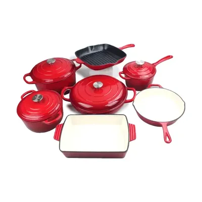 Export Cast Iron Non Stick Ceramic Cookware Set Kitchen Cookware Sets Pot Set Nonstick Dishwasher