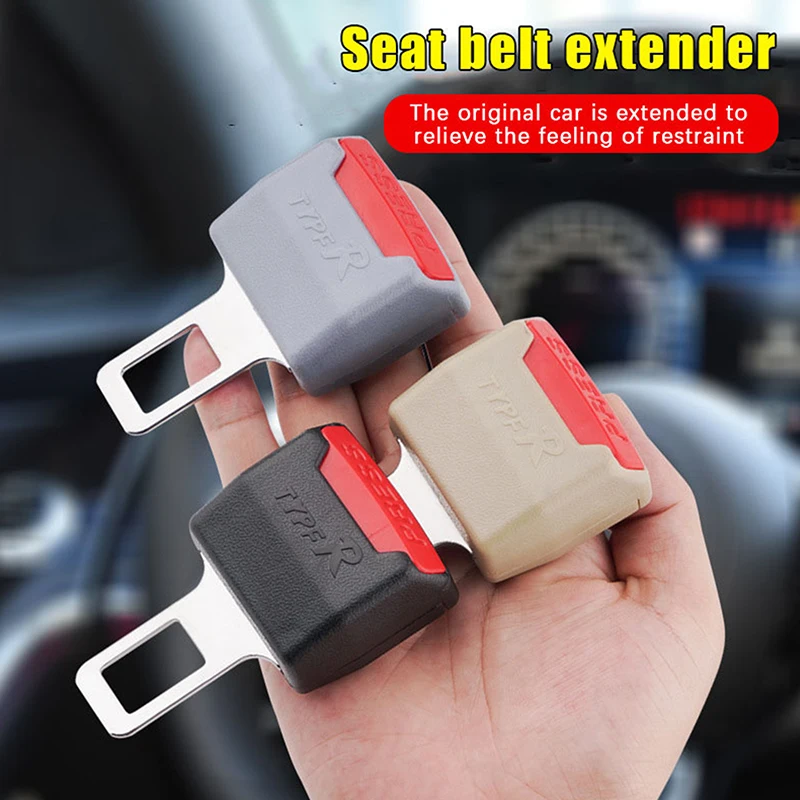 1/2PCS Car Seat Belt Clip Extension Plug Car Safety Seat Lock Buckle Seatbelt Clip Extender Converter Baby Car Seat Accessories