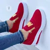 Frauen Casual Turnschuhe M Gedruckt Seite Zipper Plattform Plus Größe Vulkanisierte Schuhe