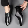 Leder-Casual-Social-Schuh für Herren, offizielle Abendschuhe, Herren, Business, Gentleman, 2024,
