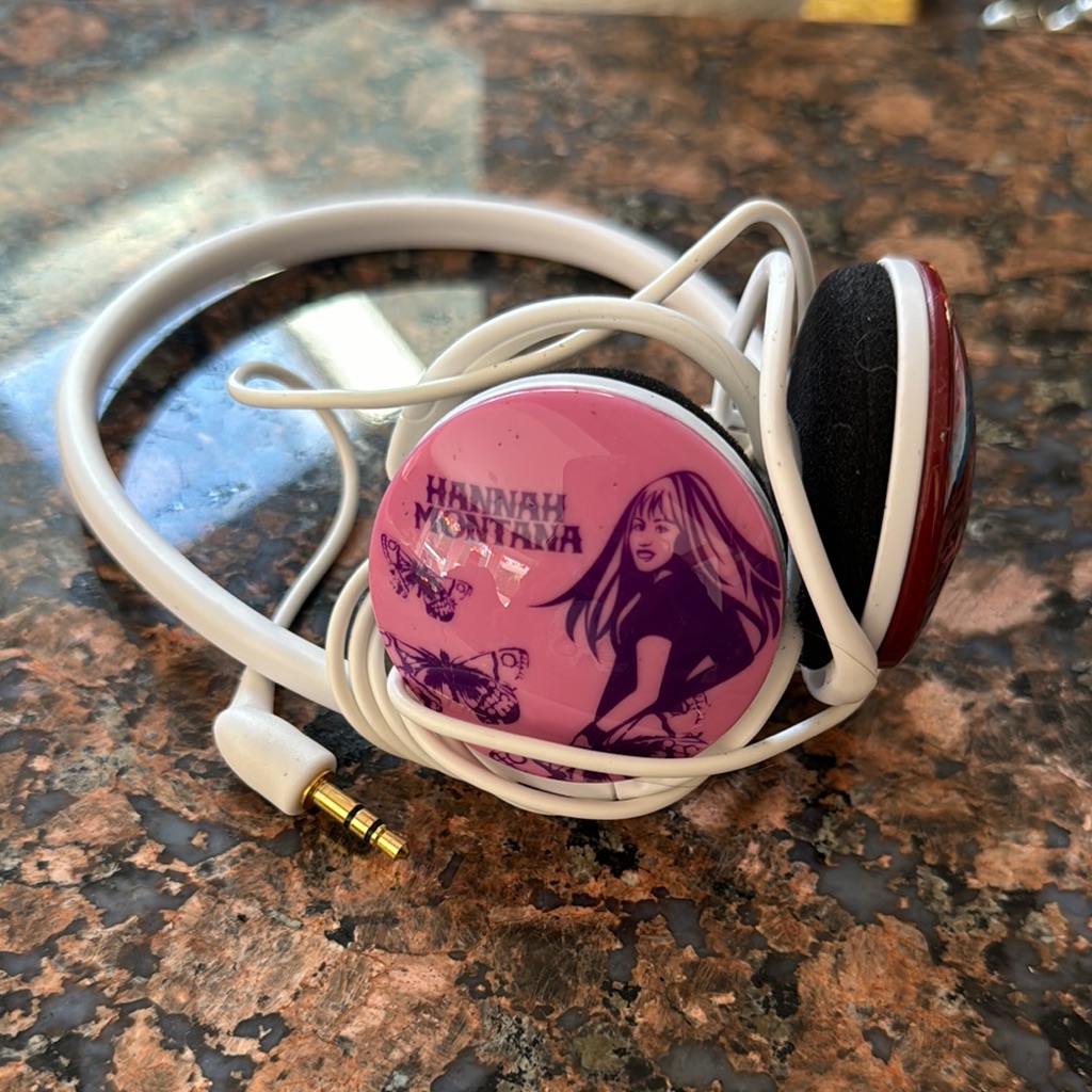 Disney Headphones | Disney Pink And White Headphones Hannah Montana High School Musical Kids | Color: Pink/White | Size: Os