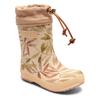 Gummistiefel BISGAARD "thermo", Kinder, Gr. 32, beige (beige leaves), Naturkautschuk, gemustert, modisch, Schuhe, Regenstiefel, Matsch Schuh, Thermostiefel mit wärmender Lammwolle