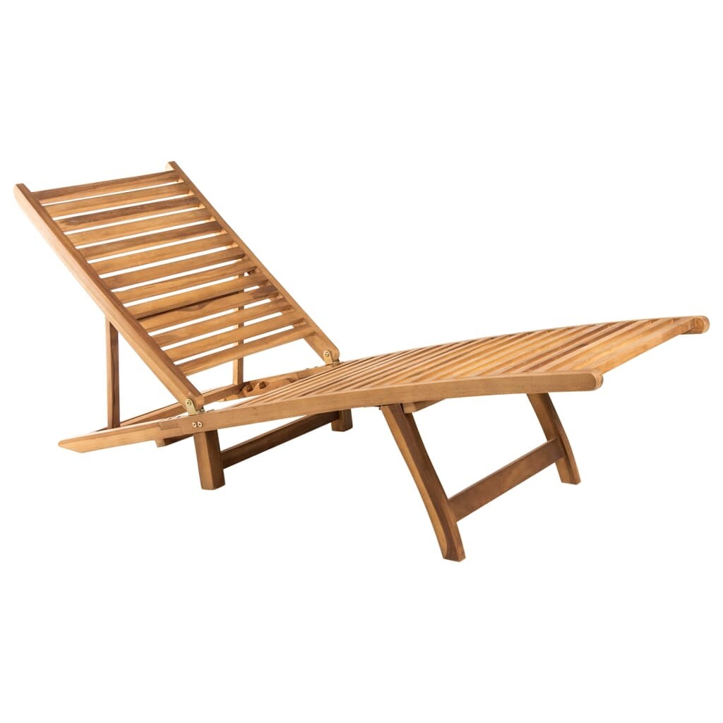 vidaXL Sonnenliege Massivholz Teak Image