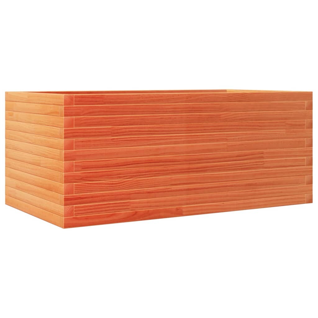 vidaXL Pflanzkübel Wachsbraun 110x60x45,5 cm Massivholz Kiefer Image