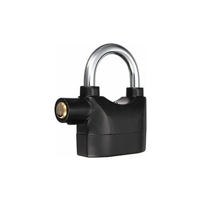 Gotrays - Alarm-Vorhängeschloss mit Sirene, Sicherheit, Fahrrad, Motorrad, schwarzes Vorhängeschloss Image