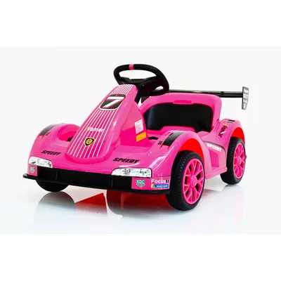 Kids Electric Go Kart, 12V Battery Powered Ride On Car w/Remote Control, Wheeler Electric Vehicle