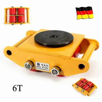 6t Dolly Skateboard Mechanical Roller Industrial Hinery Power Generation Heavy Cargo Trolley Skate