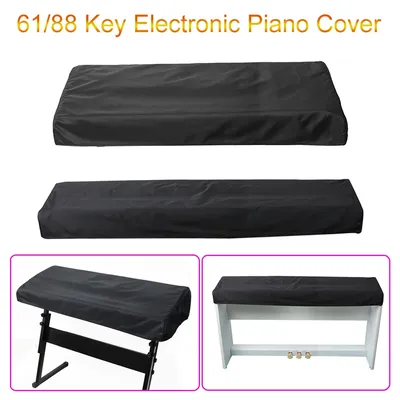 61/88 Keys Electronic Keyboard Digital Piano Dust Cover Adjustable Cord Dustproof Piano Case