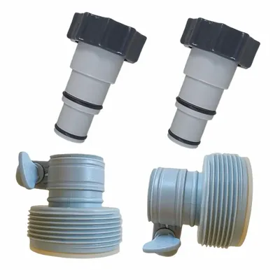 4 Pieces Hose Adapters Accessories Replacement for Threaded Connection above Ground Swimming Pool