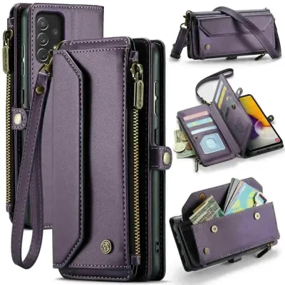 Crossbody for Samsung Galaxy A15 A25 A32 A33 A35 A55 A72 Case Wallet Card Holder