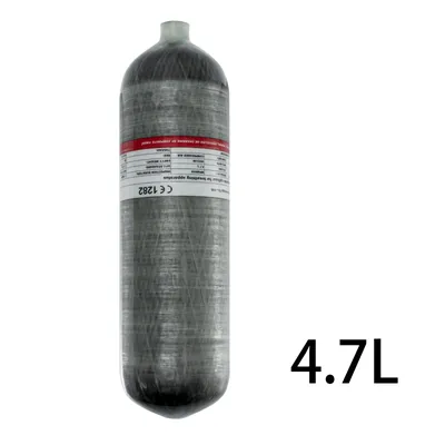 TUXING4.7L Carbon Fiber Cylinders 4500Psi 300Bar High Pressure Cylinders High Capacity Scuba Diving