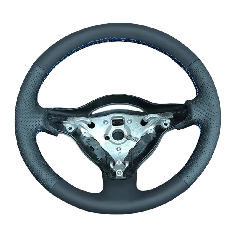 Kundenspezifischer handgenähter Mikrofaser-Ledergeflecht auf dem Auto-Lenkradbezug für VW POLO 6N2 LUPO 2000 99A 2008 GOLF MK4 Image