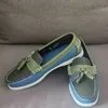 Echtes Leder Docksides klassische Bootsschuhe Mokassins Schuhe handgefertigte Schuhe Herren Casual