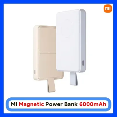 Globale Version Xiaomi Magnetic Power Bank 6000mAh 15W Wireless Charging Große Kapazität Mehrere Sicherheitsvorkehrungen