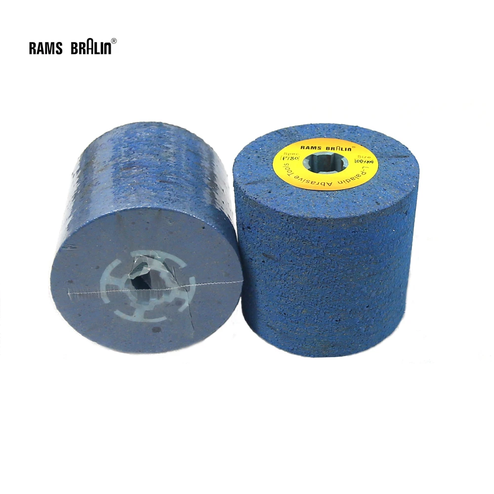 100*100*19mm Schnee Draht Zeichnung Gummi Polieren Rad P180 Trommel Polieren Rad Image