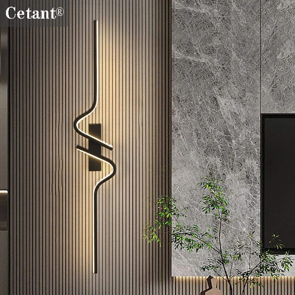 Moderne LED Wand leuchte 60/80/100cm Nachttisch beleuchtung Schlafzimmer Wohnzimmer Küche auf und ab Beleuchtung Innen dekor lange Streifen Licht