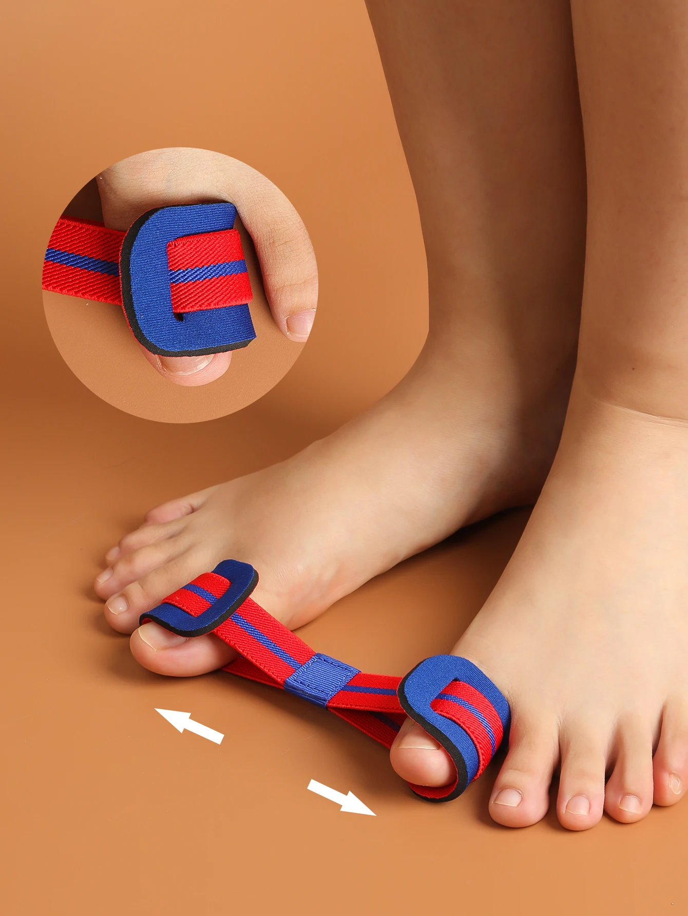 Daumenspannungsband Eversionskorrekturband Zehenkorrektur Big Foot Bone Verlängerungsband Daumen Übungsband Gummiband Image