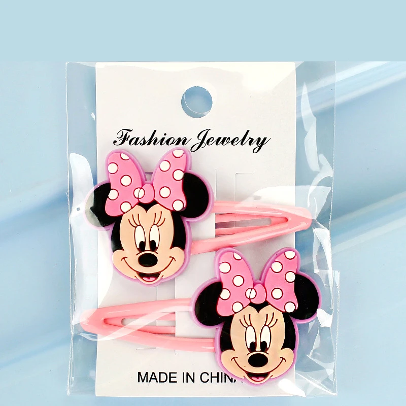 Disney Cartoon Mädchen Kopfbedeckung Niedliche Mickey Minnie Donald Duck Bunte Haarspangen für Baby Mädchen Mode Haarnadel Haarschmuck Image