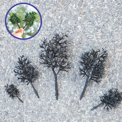 100Pcs Modell Baum Stamm Für Die Herstellung Von Handgemachten Bäumen Simulation Materialien DIY Zug Image