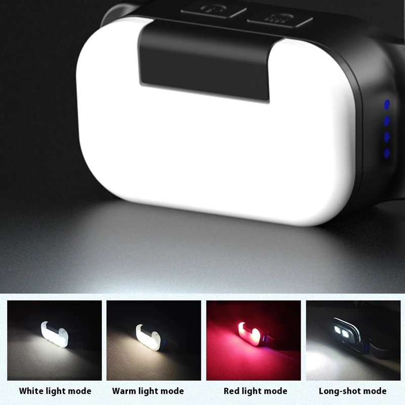 Cob Mini Doppel licht Scheinwerfer super helle Scheinwerfer wiederauf ladbare Outdoor-Camping Angeln arbeiten tragbare Scheinwerfer Image