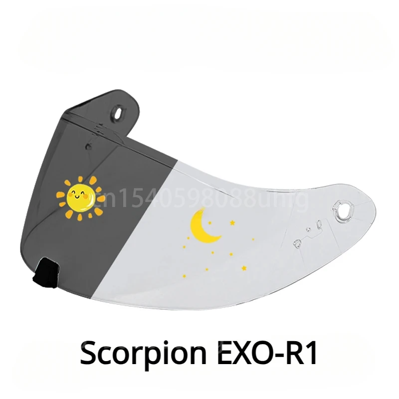 Photochromes Visier für SCORPION Maxvision KDF-16-1 EXO-R1 Air Carbon Helm Scorpion EXO-R520 EXO-1400 Visier Schild Objektiv Anti-UV Image