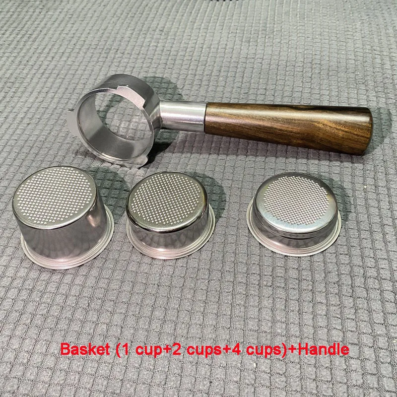 Kaffee Bodenloser Siebträger für Delonghi EC680/EC685 51MM Ersatz Nacktfilter Edelstahlkorb Kaffeezubehör Image