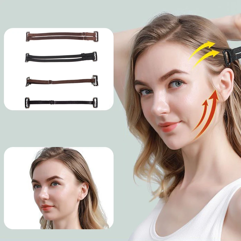 Gesichts lifting gurt Sofortiges Facelifting-Band Verstellbares Gummiband mit Haars pange zur Gesichts straffung Augen falten entfernen Band Image