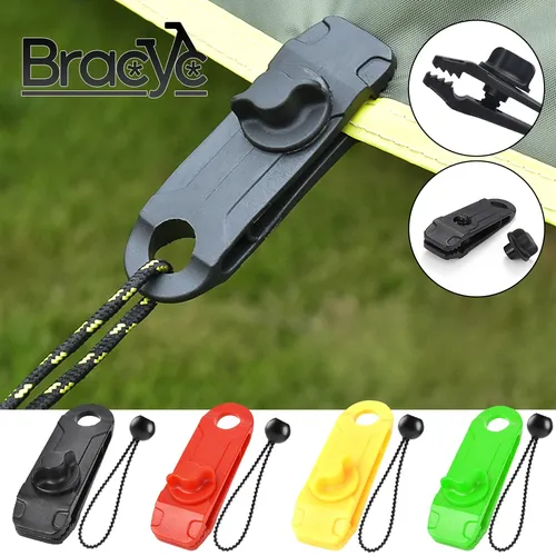 Clip pour auvent de tente, 5 pièces, corde à vent extérieure, pinces réutilisables, boucle de bâche d'auvent, Camping, alpinisme, accessoires d'abri