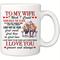 TEMU Romantic Wife Gifts - To My Wife 11oz Coffee Mug From Husband For Valentines Day, Mothers Day, Birthday, Anniversary, Christmas - Wife Gift Ideas For Women, Bride To Be,