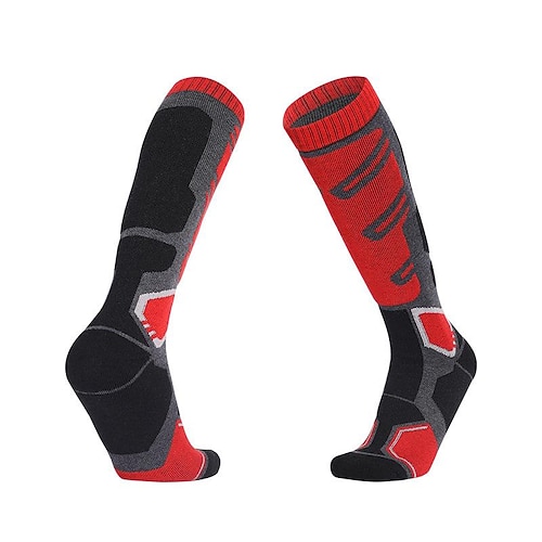 Herren Wandersocken Skisocken Sportsocken Winter Außen warm halten Windundurchlässig Atmungsaktiv Weich Socken Dunkelblau grau Farbe blau grau Grün Grau für Jagd Skifahren Angeln Image