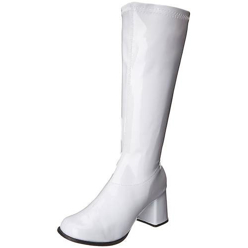 Retro Vintage 1970er Schuhe Gogo Stiefel Kniehohe Stiefel Pailletten Kostüm Damen Karneval Party Club Pride Parade Erwachsene Schuhe Image