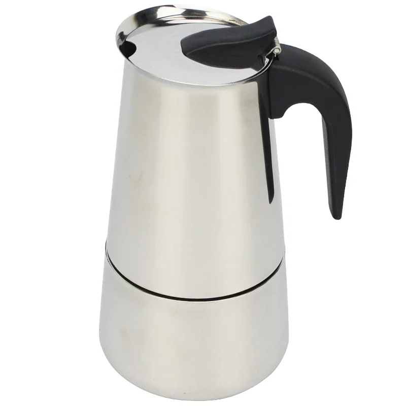 2/4/6/9 tasses cafetière en acier inoxydable Moka Pot cafetière expresso tasses Latte percolateur cuisinière dessus expresso Pot