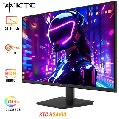 KTC H24V13 23,8-Zoll-Gaming-Monitor, 1920 x 1080 16:9 100 Hz VA-Panel mit hoher Bildwiederholfrequenz, 4000:1-Kontrastverhältnis, 104% sRGB HDR10