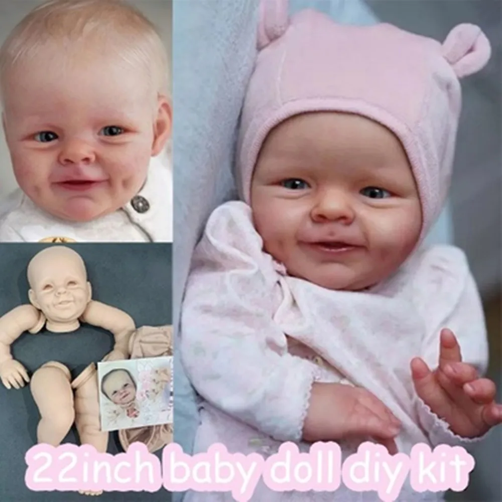 Reborn-Puppenbausatz mit Namen am Hals, neues unvollendetes Reborn-Puppenbauset mit Körper, Vinyl, beliebte leere Reborn-Baby-Kits, Preemie Image