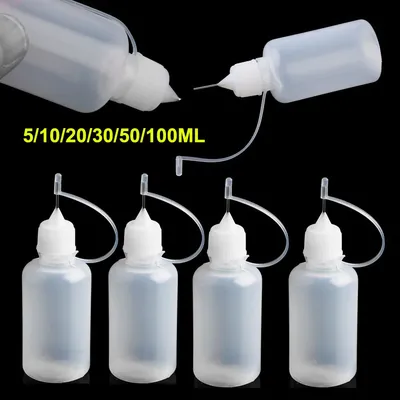 5 teile/satz 5/10/20/30/50/100ML DIY Scrapbooking Papier Handwerk Werkzeug Kleber Applikator nadel