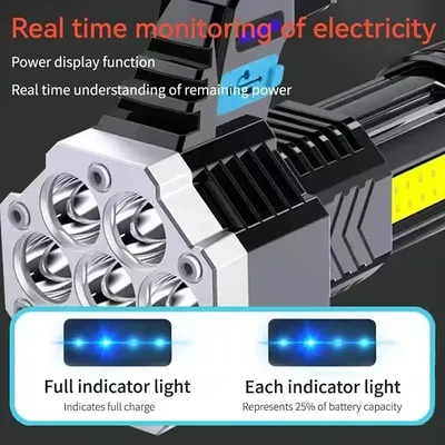 Camping Lights Ultra Powerful Flashlight Long Range Fishing Light Flashlight High Power Rechargeable Flashlights Led Torch Light
