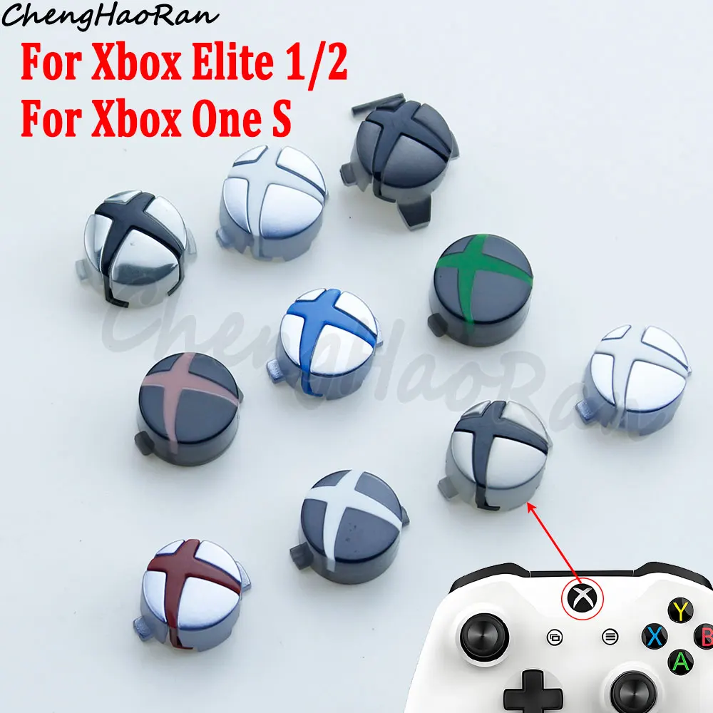 1Pc For Xbox One S X1S Elite 1/2 For Xbox Series S/X Controllers Home Button Start Back Power Guide Logo Button Replacement Part