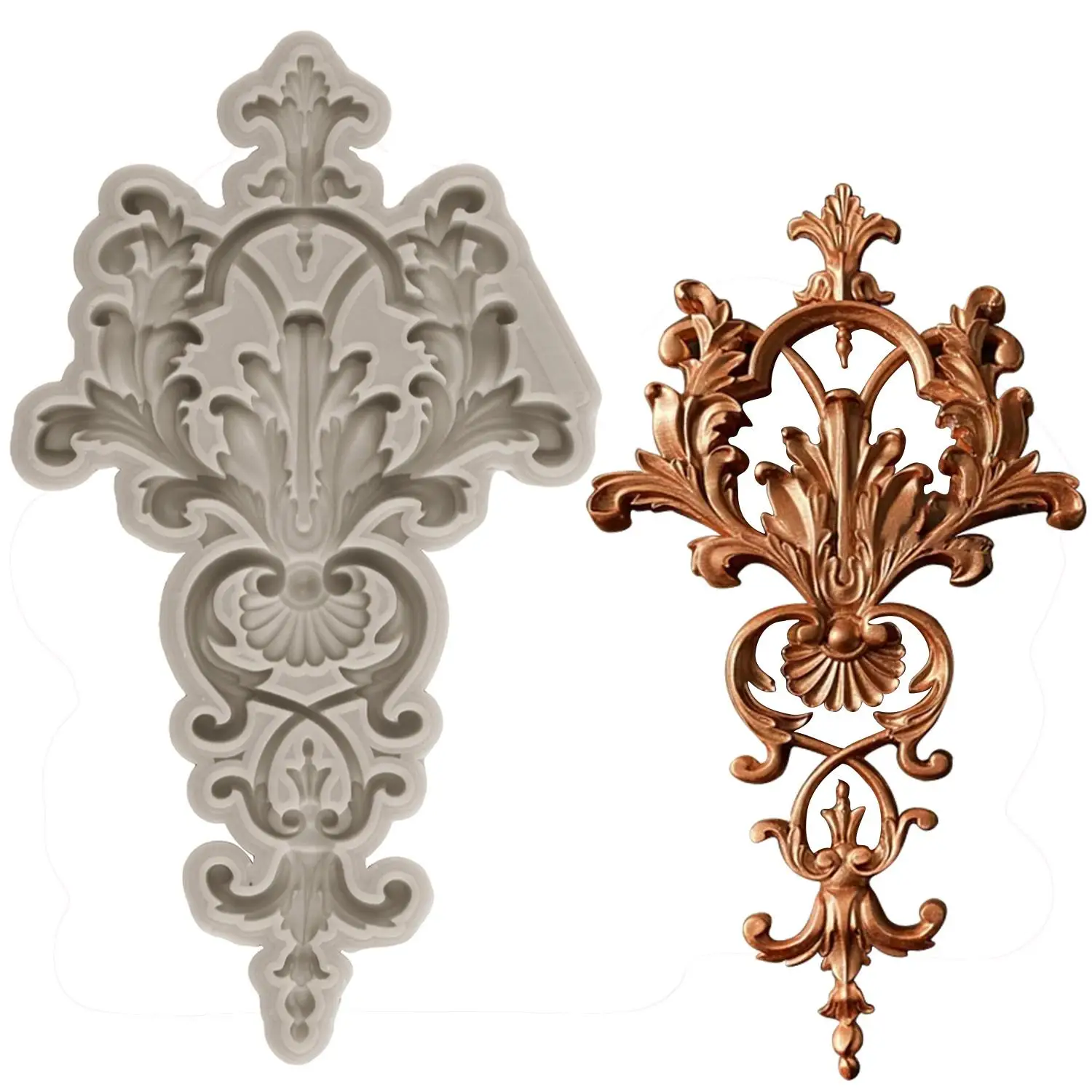 3D Relief Silikon Formen Kuchen Grenze Form Candy Ton Schokolade Gumpaste Formen DIY Cupcake Topper Fondant Kuchen Dekorieren Werkzeuge Image