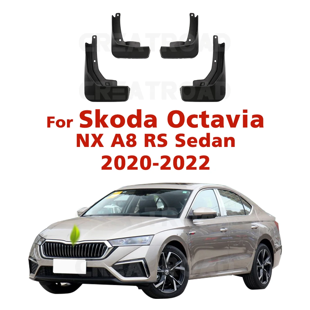 Für Skoda Octavia NX A8 RS Limousine 2020 2021 2022 Kotflügel Kotflügel Schmutzfänger Schutz Spritzschutz Kotflügel Autozubehör Image