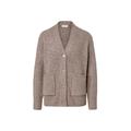 Tchibo - Gerippter Grobstrick-Cardigan - Damen - Gr. L - taupe