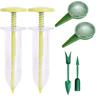 Set di 6 seminatrici piccole in plastica per la semina di semi, attrezzi da giardino, seminatrice manuale per piccoli semi da giardinaggio