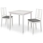 Mobilier de salle à manger 3 pcs mdf Blanc