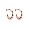 Purelei Ohrringe Twisted in Kordel-Optik Rosegold Damen