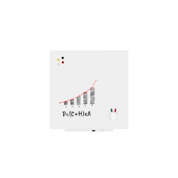 ROCADA 6425R Skinwhiteboard Rahmenlos lackierte Oberfl. 100x100cm, weiß Image