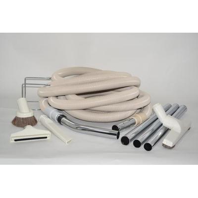 Titan Garage NuTone Compatible T3 Kit with 30 foot White Crushproof Hose and 1.25 inch Deluxe Attachments