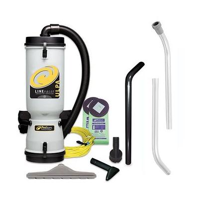 ProTeam LineVacer ULPA Backpack Vacuum #100280 with 1.5 inch High Filtration Kit #100163